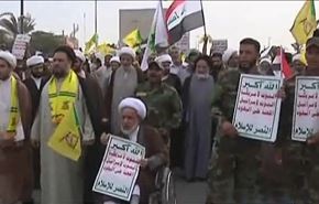 شعارهای مردم عراق در تظاهرات علیه عربستان + فیلم
