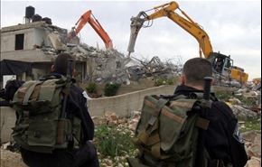 تخریب خانه یک فلسطینی در رام الله
