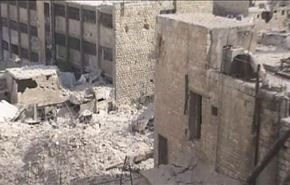روش تروریستها برای ویران کردن حلب + فیلم
