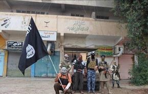تبلیغ داعش به وسیله صفحه‌های نمایش بزرگ در رمادی