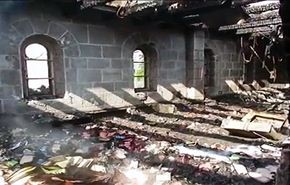 اضرار كبيرة تلحق بكنيسة أحرقها مستوطنون على بحيرية طبريا