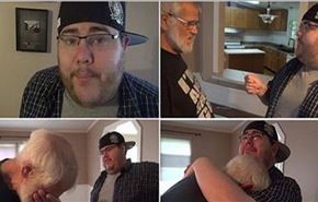 فيديو... ردة فعل رجل اكتشف أن ابنه اشترى له منزلا