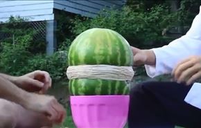 ویدیو؛ چگونه یک هندوانه را منفجر کنیم؟!