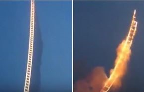 ما سر السلم الناري الذي ظهر في سماء الصين؟ + فيديو