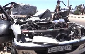 فیلم: خودرویی که اسرائیل در سوریه هدف قرار داد