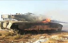 انهدام 2دستگاه تانک آمریکایی ارتش سعودی درجیزان