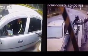 شاهد.. نهاية مأساوية للصين حاولا سرقة شرطي!