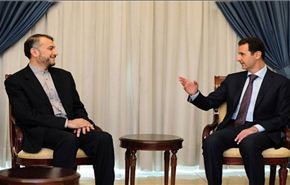 الاسد يؤكد ثقتَه بدورِ ايران ويرحب بجهودها لحل الازمة السورية