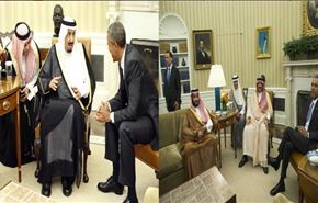 حضورتشریفاتی شاه عربستان در دیدار با اوباما!