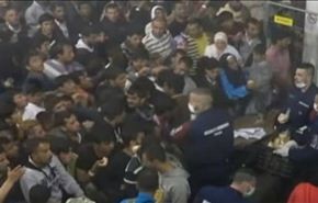 تعامل غير انساني لشرطة هنغاريا مع اللاجئين +فيديو