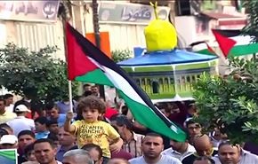 تظاهرات حاشدة في الضفة تندد بالانتهاكات الاسرائيلية