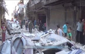 صحنه‌هایی از حمله مرگبار تروریستها به حلب