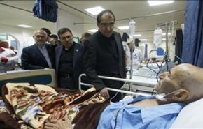 وزير الصحة الايراني يتفقد جرحى فاجعة منى في مكة المكرمة