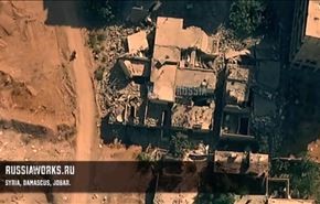 فیلم هوایی از حمله به تروریستها در سوریه