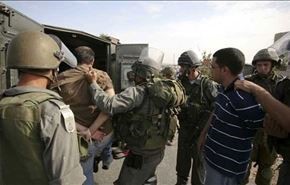 قوات الاحتلال تعتقل ۲۲ فلسطينيا في الضفة الغربية