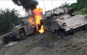 تدمير دبابة سعودية بنجران ومصرع عشرات المرتزقة بالجوف