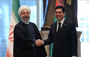 مراسم استقبال رسمية للرئيس التركماني في طهران