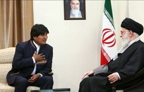 الرئيس البوليفي يلتقي قائد الثورة الاسلامية في ايران