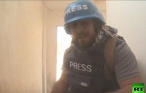 بالفيديو.. إصابة مراسلي قنوات روسية في سوريا