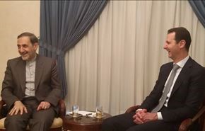 ولايتي يؤكد خلال لقائه الاسد على استمرار الدعم الايراني