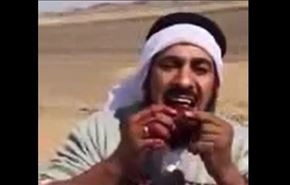 بالفيديو؛ سعوديون يذبحون ذئبا ويأكلون لحمه نيئا!