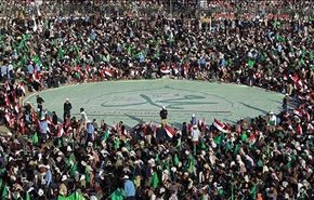 عشرات آلاف اليمنيين يحتفلون بذكرى المولد النبوي الشريف بصنعاء