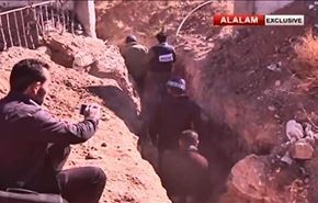 کشف شبکه تونل تروریست‌ها در ریف دمشق