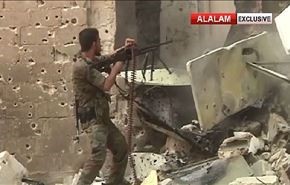 صحنه‌هایی از پیشروی ارتش سوریه در داریا