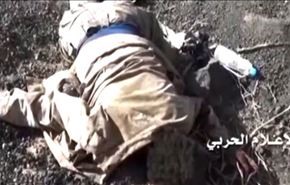 فيديو؛ مقتل عشرات المسلحين في مديرية الحزم بقصف صاروخي يمني