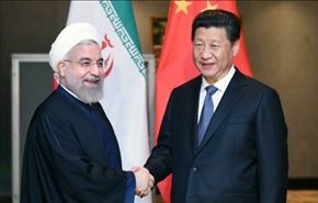 الرئيس روحاني يستقبل نظيره الصيني رسميا