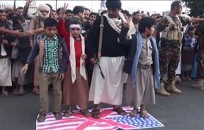 یمنی‌ها واشنگتن را مسؤول تجاوز سعودی می‌دانند+فیلم