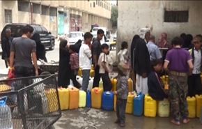 کمبود شدید آب شرب دریمن به دلیل حملات عربستان +فیلم