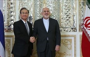 وزيرا خارجية ايران وتايلندا يتباحثان حول تعزيز العلاقات الثنائية