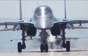 فیلم بازگشت جنگندهای روسی از سوریه