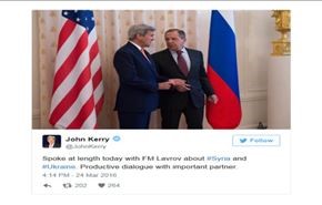 تسوية الأزمة السورية البند الأهم في مباحثات لافروف وكيري