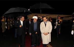 الرئيس روحاني يصل إلى طهران قادما من إسلام آباد