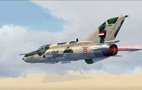 تحطم طائرة ميغ لجيش سوريا اثر عطل فني شرقي دمشق