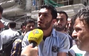 بالفيديو؛ ارهاب المسلحين مستمر من احياء حلب الى مشافيها!