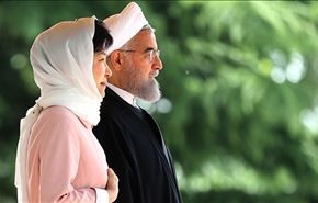 الرئيس روحاني يستقبل رسميا نظيرته الكورية الجنوبية+ صور