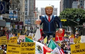 احتجاجات عارمة ضد ترامب بيوم عيد العمال في أميركا