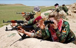 شاهد ..مجندات البشمركة الكردية على خطوط المواجهة في الموصل