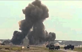لحظۀ انفجار خودروی بمب‌گذاری شده در عراق +ویدیو