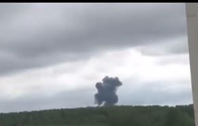 لحظه سقوط جنگنده روس + ویدیو