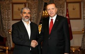 إردوغان يجتمع مع خالد مشعل في اسطنبول