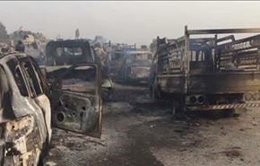 تصاویر؛ نابودی صدها خودرو داعش در عراق