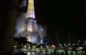 آتش سوزی بزرگ در اطراف برج ایفل +ویدیو