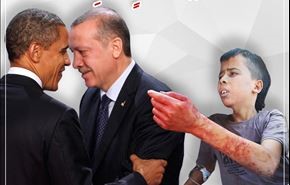 تروریست های مورد حمایت ترکیه و آمریکا یک کودک 13 ساله را در حلب ذبح کردند