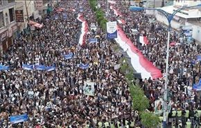 حشود كبيرة تجتمع في صنعاء تنديدا بالعدوان والحصار +صور