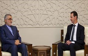 الرئيس الاسد يستقبل علاء الدين بروجردي في دمشق +صور
