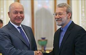 لاریجاني: ایران تدعم الوحدة الوطنیة في العراق